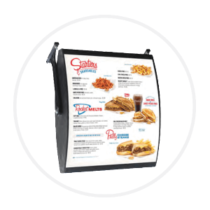 double sided menu board signms